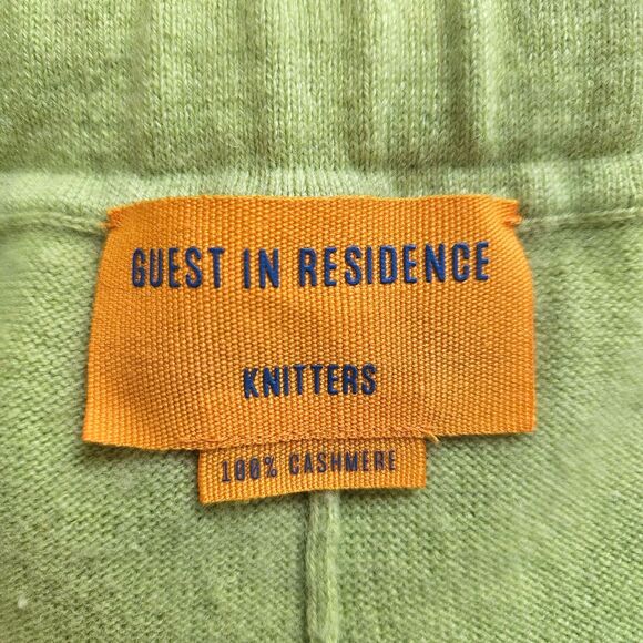 GUEST IN RESIDENCE Cashmere Pull On Everywhere Shorts Women's Small Chartreuse - Picture 4 of 7